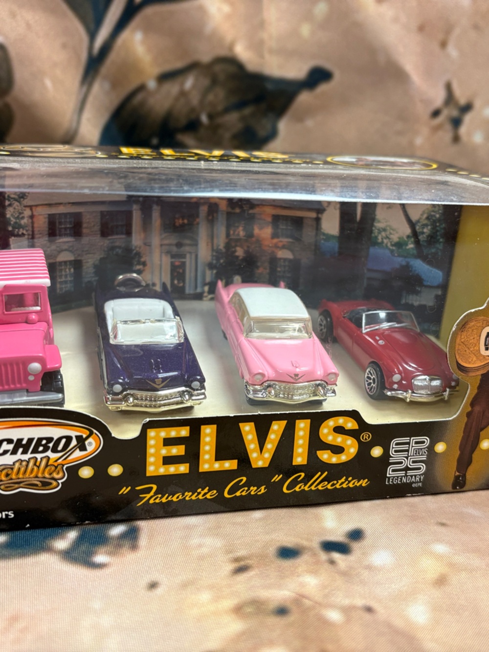 Matchbox Elvis Favorite Car Collection - Pink, Purple, Red, White